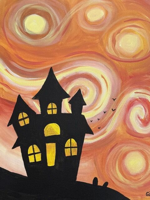 Paint Night at Wild Wing, Guelph - Oct 26th, 2026 "Spooky House" - Image 1