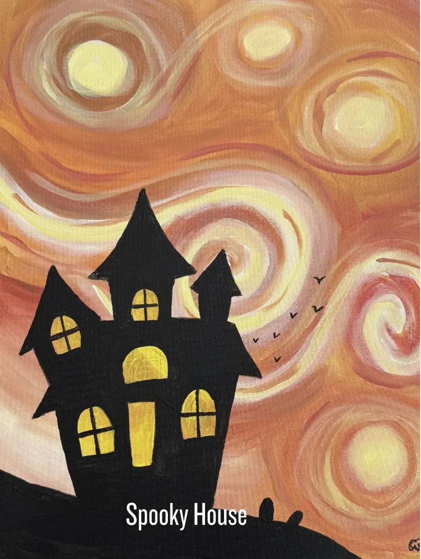 🎃 Halloween Family Paint Party At Cineplex Junxion Erin Mills, Miss - Oct 31st, 2026 "Spooky House" - Image 1