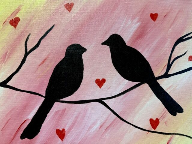 Perched In Love Paint Night At Kelseys Kitchener - Sept 15th, 2026 "Perched In Love" - Image 1