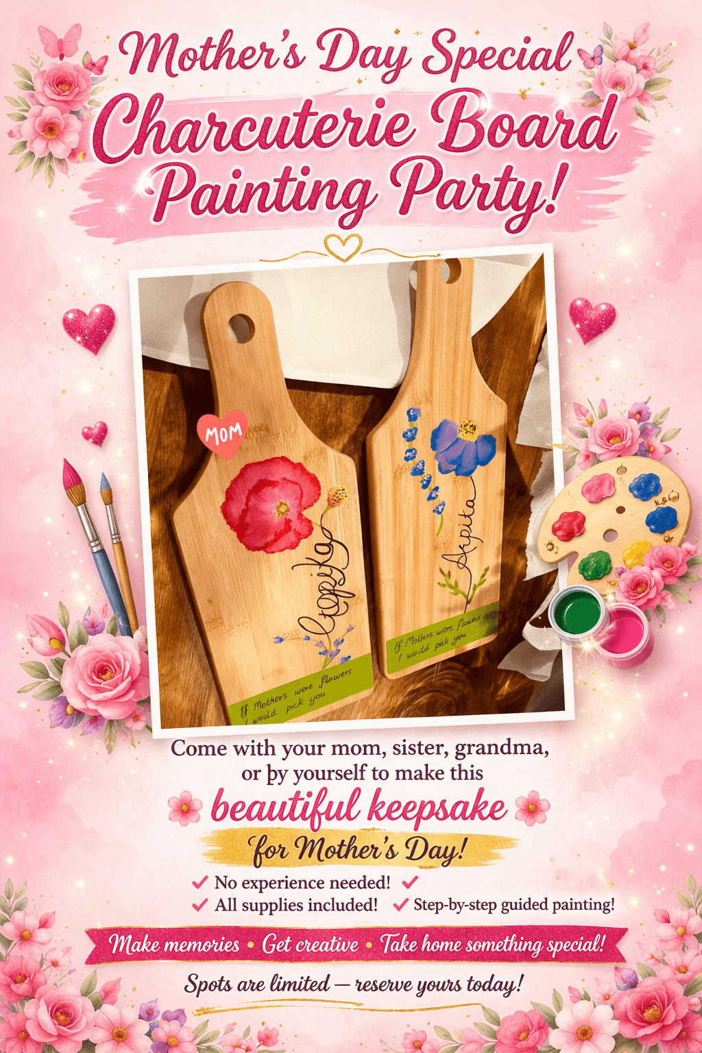 Paint Night At Melt N Dip, Mississauga - May 5th, 2026 "Charcuterie Board Painting" - Image 1